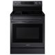 Samsung - 6.3 cu. ft. Freestanding Electric Convection+ Range w/ WiFi, No-Preheat Air Fry and Griddle - Fingerprint Resistant Black Stainless Steel