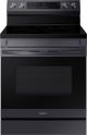 Samsung - 6.3 cu. ft. Freestanding Electric Range w/ WiFi, No-Preheat Air Fry & Convection - Fingerprint Resistant Black Stainless Steel