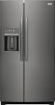 Frigidaire - Gallery 22.3 Cu. Ft. 36in. Side-by-Side Counter-Depth Refrigerator - Smudge-Proof Black Stainless Steel
