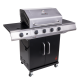 Charbroil - Performance Series 4-Burner Gas Grill - Stainless Steel/Black