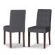Simpli Home - Andover Parson Dining Chair (Set of 2) - Slate Grey