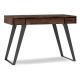 Simpli Home - Lowry Small Desk - Distressed Charcoal Brown