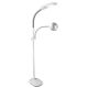 OttLite - 881 Lumen Dimmable LED Floor Lamp with Magnifier - White/Gray