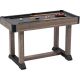 Hall of Games - 4' Charleston Drop Pocket Table With Pool Ball and Cue Stick Set - Brown/Gray