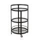 Camden&Wells - Hause Round Bar Cart - Blackened Bronze