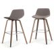 Simpli Home - Randolph Bentwood Counter Height Stool (Set of 2) - Mocha