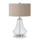 Camden&Wells - Lagos Table Lamp - Seeded Glass/Polished Nickel
