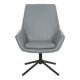 OSP Home Furnishings - Modern Scoop Design Chair - Charcoal Grey