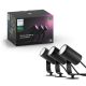 Philips - Hue Lily Outdoor Spotlight Basekit (3-pack) - White and Color Ambiance