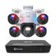 Swann - Professional 8-Channel, 5-Camera Indoor/Outdoor Wired 4K 2TB NVR Security System - White