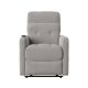 ProLounger - Klyde Velour Power Recline and Lift Chair - Platinum Gray
