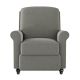 ProLounger - Lehnor Chenille Push Back Recliner Chair - Warm Gray