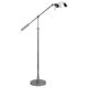 Camden&Wells - Dexter Height Adjustable Floor Lamp - Polished Nickel