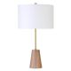 Camden&Wells - Killian Oak Table Lamp - Brushed Brass/Limed Oak