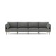 Burrow - Modern Field 4-Seat Sofa - Carbon FLRST-SF-FD-S4-A2-C0-CB-LW