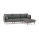 Burrow - Modern Field 3-Seat Sofa with Attachable Ottoman - Carbon FLRST-SF-FD-S3-A2-C1-CB-DW