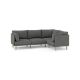 Burrow - Modern Field 4-Seat Sectional - Carbon FLRST-SL-FD-S4-A2-C0-CB-LW
