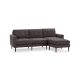 Burrow - Mid-Century Nomad Sofa Sectional - Charcoal