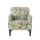 Handy Living - Everlee Transitional Velvet Armchair - Cream