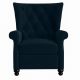 ProLounger - Endura Velvet Pushback Recliner Chair - Navy Blue