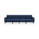 Burrow - Mid-Century Nomad King Sofa - Navy Blue