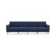 Burrow - Mid-Century Nomad King Sofa - Navy Blue