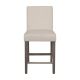 CorLiving - Laura Fabric Counter Height Barstool - Beige