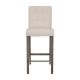 CorLiving - Leila Fabric Square Tufted Bar Height Barstool - Beige