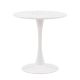 CorLiving - Ivo Marble Top Pedestal Bistro Table - White