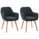 CorLiving - Ayla Upholstered Side Chair - Dark Grey