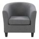 CorLiving - Elwood Tub Chair - Gray