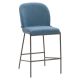 CorLiving - Blakeley Fabric Counter Height Barstool - Blue