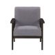 CorLiving - Greyson Wood Armchair - Light Grey