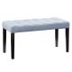 CorLiving - California Fabric Tufted Bench - Blue