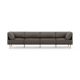 Burrow - Contemporary Range 4-Seat Sofa - Heather Charcoal FLRST-SF-RG-S4-A2-C0-HC-LW