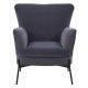 CorLiving - Elwood Wingback Accent Chair - Gray