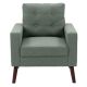 CorLiving - Elwood Tufted Accent Chair - Green