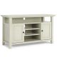 Simpli Home - Amherst 54 inch Wide Solid Wood Transitional TV Stand in Antique White - Antique White