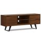 Simpli Home - Lowry 63 inch Wide Modern Industrial TV Media Stand in Walnut For TVs up to 70 inches - Walnut