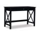 Linon Home Décor - Delevan Solid Wood Laptop Desk With Drawer - Black