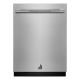 JennAir - RISE Series Top Control Built-In Stainless Steel Tub Dishwasher with 3rd Rack and 39 dBA - Stainless Steel JDPSS244PL