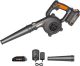 WORX - 20V 160 MPH 100 CFM Cordless Shop Blower (1 x 2.0 Ah Battery and 1 x Battery Charger) - Black