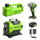 Greenworks - 24V Cordless Tire Change 3 Piece Combo Kit with 4.0Ah Battery & Charger - Green