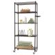 TRINITY - BASICS 5-Tier | 24x12x55.5 | Pantry Rack | NSF | w/ Wheels | - Dark Bronze