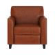 Alamont Home - Hercules Diplomat Contemporary Leather/Faux Leather Reception Chair - Cognac