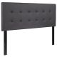 Alamont Home - Lennox Button Tufted Upholstered Headboard - Gray ALA-IHIC-215646
