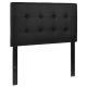 Alamont Home - Lennox Button Tufted Upholstered Headboard - Black
