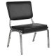 Alamont Home - Hercules Contemporary Vinyl Big & Tall Stack Chair - Black Vinyl