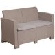 Alamont Home - Seneca Patio Lounge Loveseat - Light Gray