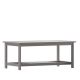 Alamont Home - Charlestown Indoor/Outdoor Poly Resin 2-Tier Adirondack Coffee Table - Gray